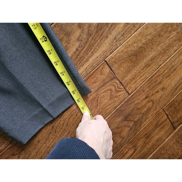 Ann Taylor Wool Blend Mid Rise Straight Leg Dress Pants Women's Size 10 NWT Gray - Picture 8 of 9